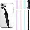 Olycraft 4 Sets 4 Colors Wrist Strap Hand Lanyard Silicone Elastic Moblie Straps AJEW-OC0003-16-1