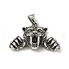 304 Stainless Steel Pendants STAS-E058-20AS-1