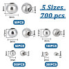 Unicraftale 5 Style 304 Stainless Steel Beads STAS-UN0054-68-3