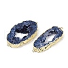 Dyed Natural Druzy Agate links G-R012-05G-01-2