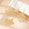 Phoenix Tail Alloy Pendant Necklaces & Dangle Earrings Sets FS-WGDD50B-01-4