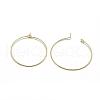 Brass Hoop Earrings X-KK-T032-015G-1