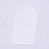 Transparent Acrylic Big Pendants TACR-WH0001-32B-1