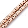 Electroplated Non-magnetic Hematite Beads Strands G-P571-E01-01-1