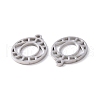 Non-Tarnish Hollow 201 Stainless Steel Pendants STAS-G273-03P-2