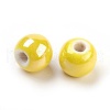 Handmade Porcelain Beads PORC-D001-10mm-16-4
