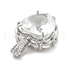 Brass Glass Charms KK-L228-02P-02-2