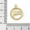 Brass Micro Pave Clear Cubic Zirconia Pendants KK-Q813-05G-4