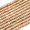 Natural Wood Lace Stone Beads Strands G-P575-A40-6x4mm-2