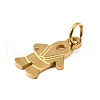 Boy 304 Stainless Steel Pendants STAS-M121-09G-2