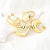 Brass Dangle Stud Earrings EJEW-V011-01G-3