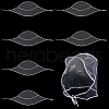 Plastic Rain Bonnets AJEW-WH0419-75B-1