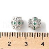 Brass Micro Pave Cubic Zirconia Bead KK-U067-08P-02-2