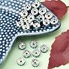 Brass Grade A Rhinestone Spacer Beads RSB038NF-13-4