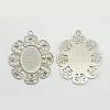 Alloy Pendant Cabochon Settings X-PALLOY-CJX88-P-LF-1