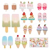 SUNNYCLUE 50Pcs 10 Styles Opaque Resin Decoden Cabochons CRES-SC0002-43-1