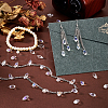 AHADERMAKER 3Strands 3 Styles Electroplate Glass Faceted Teardrop Beads Strands EGLA-GA0001-29-5
