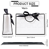 Paper Gift Handle Bags with Silk Ribbon ABAG-WH0044-56-2