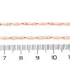Brass Twisted Bar Link Chain Necklaces NJEW-D302-63RG-3