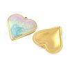 304 Stainless Steel Enamel Pendants STAS-V015-42G-01-2