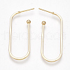 Brass Stud Earrings KK-S350-349G-2