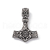 304 Stainless Steel Manual Polishing Pendants X-STAS-G267-22AS-2