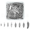 100Pcs 10 Styles Tibetan Style Alloy & CCB Plastic Pendants TIBE-YW0001-36-1