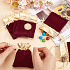 Beebeecraft Rectangle Velvet Jewelry Pouches Bags TP-BBC0001-09A-02-3