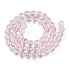 Electroplate Transparent Glass Beads Strands X-GLAA-T032-T8mm-AB10-3