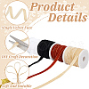 HOBBIESAY 40 Yards 4 Colors Single Face Velvet Ribbon with 4Pcs Plastic Empty Spools SRIB-HY0001-09A-5