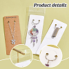   100Pcs 2 Colors Rectangle Paper Keychain Display Cards CDIS-PH0001-60-4