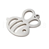 Non-Tarnish 5Pcs 201 Stainless Steel Charms STAS-B064-01P-2