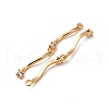 Brass Micro Pave Clear Cubic Zirconia Pendants KK-Z112-30G-2