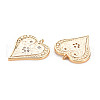 Brass Micro Pave Clear Cubic Zirconia Pendants KK-S364-029-2