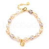 Natural Freshwater Pearl Beaded Bracelets BJEW-F470-05G-1