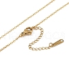 Ion Plating(IP) Initial Letter 304 Stainless Steel Pendant Necklaces NJEW-M199-01G-A-4
