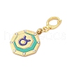 304 Stainless Steel Enamel Pendant Decoration STAS-S168-01G-02-2