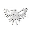 201 Stainless Steel Pendants STAS-D041-05P-1