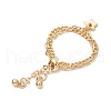 Adjustable Brass Multi-strands Finger Rings RJEW-JR00864-5