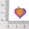 Ion Plating(IP) 304 Stainless Steel Stamping Blank Tag Charms STAS-I311-27RC-3