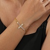 Elegant European and American Style Brass Leaf Link Chain Bracelets CY4061-1-1