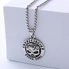 Stainless Steel Big Eye Skull Punk Halloween Pendant Necklaces JH8700-5