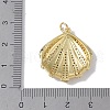 Rack Plating Brass Micro Pave Clear Cubic Zirconia Pendants X-KK-E110-03G-3