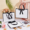 Rectangle Paper Storage Bags with Handle ABAG-WH0038-56-3