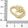 Mother's Day PVD Vacuum Plating 304 Stainless Steel Rhinestone Pendants STAS-S163-24G-01-3