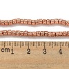 Electroplated Natural Lava Rock Beads Strands G-I360-J02-03-4