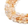 Natural Citrine Beads Strands G-A262-A01-5.5mm-4