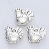 Tibetan Style Alloy Pendants TIBE-R316-025AS-RS-1