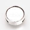 Tibetan Style Alloy Slide Charms Cabochon Settings PALLOY-Q341-04AS-LF-2