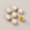 Flower Plastic Rhinestone Ornament Accessories FIND-WH0143-90A-2